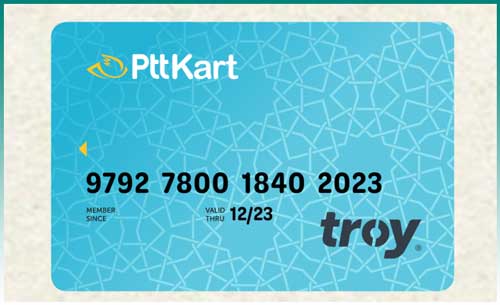 بطاقة ptt البنكية في تركيا 