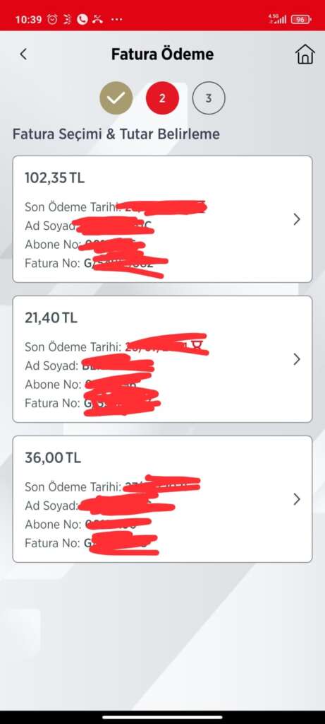كيفية دفع الفواتير عن طريق تطبيق الزراعات اختيار الفاتورة مع المبلغ