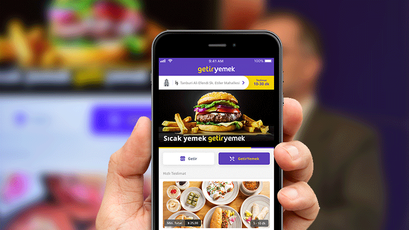 تطبيقات توصيل الطعام في تركيا - صورة وجبات طعام من التطبيق