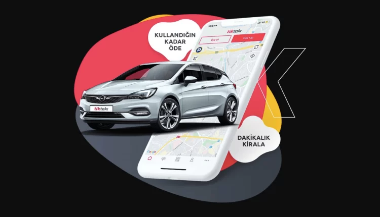 تطبيق TikTak خدمة تأجير السيارات في تركيا