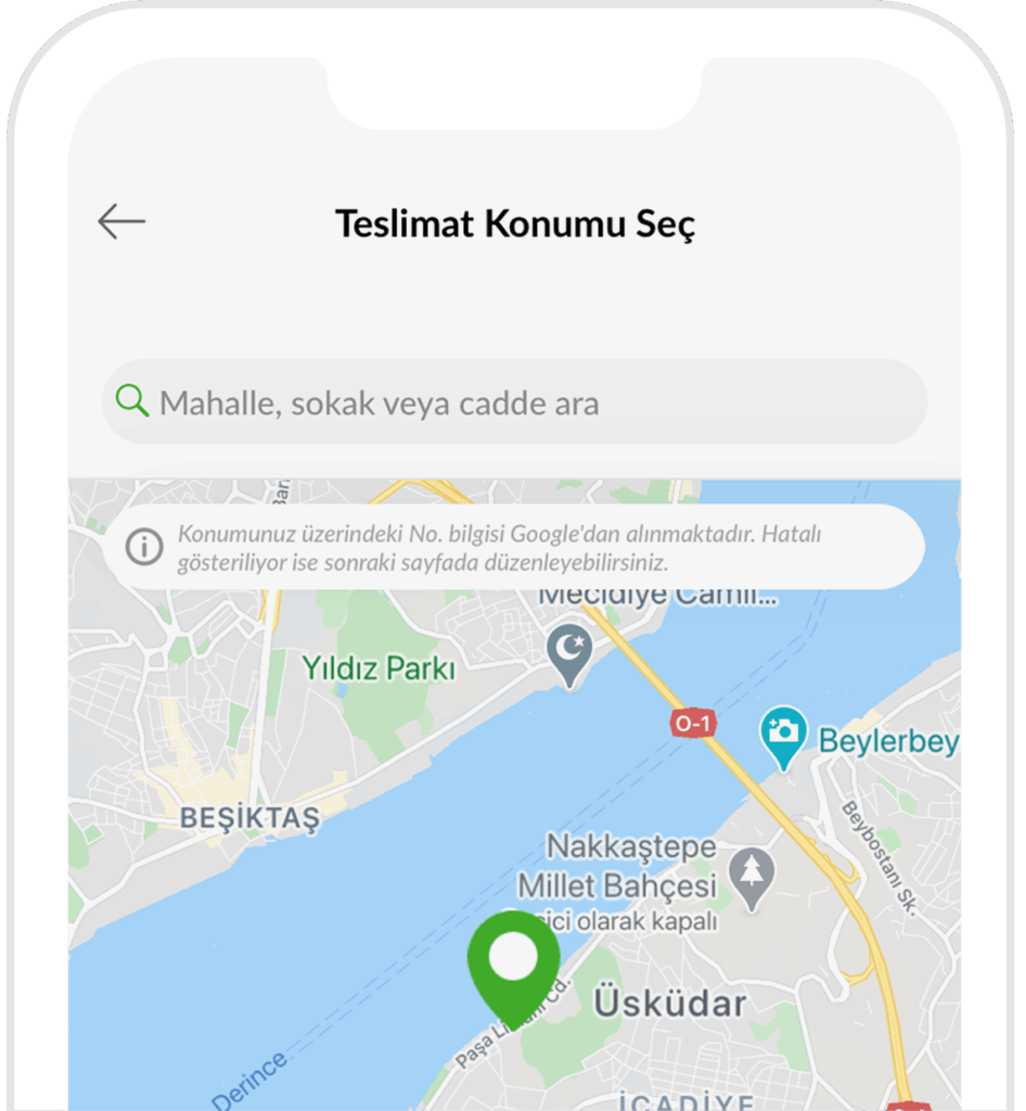 تطبيق ترينديول لتوصيل الطعام في تركيا
