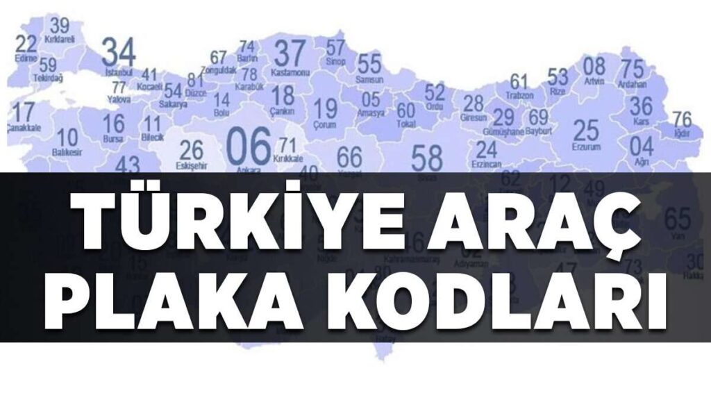 رموز لوحات السيارات في تركيا