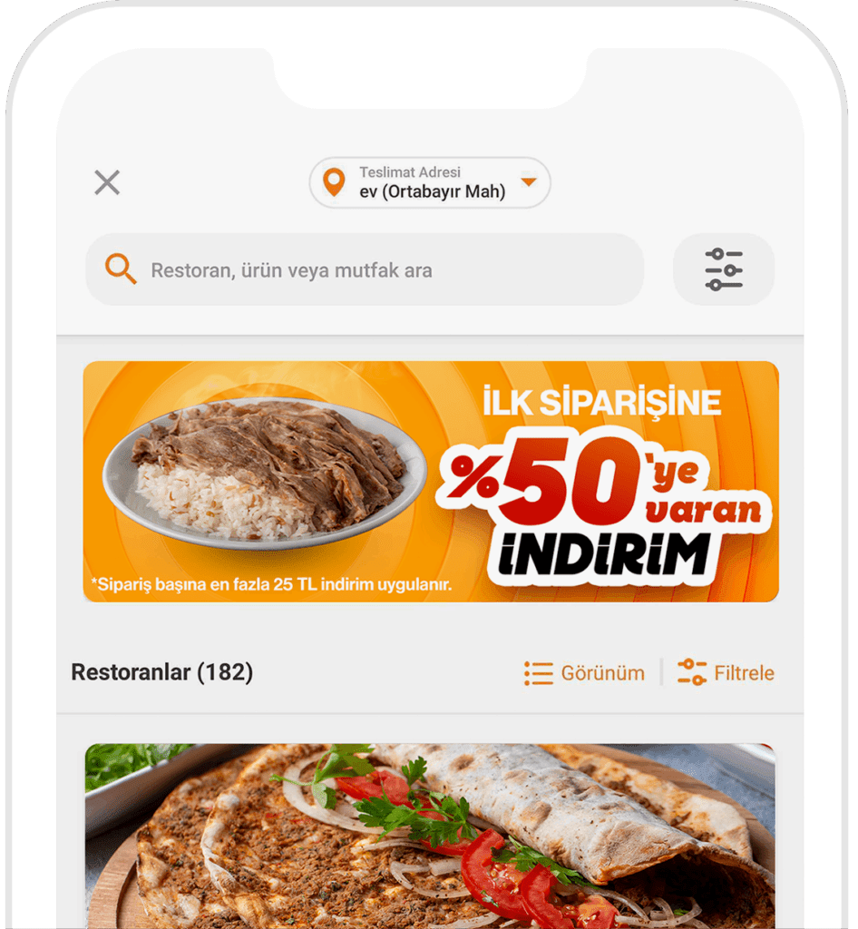 طلب الطعام من ترينديول غو